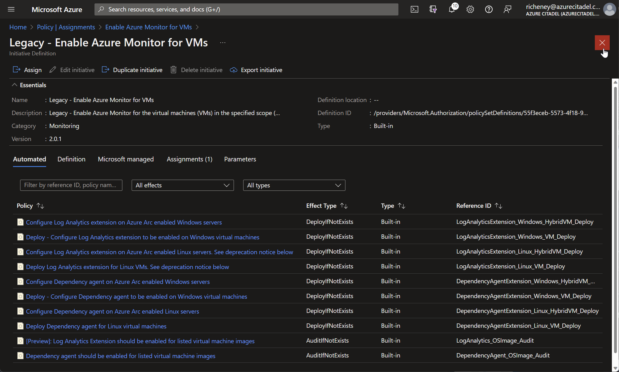 Azure Monitoring Agent • Azure Citadel